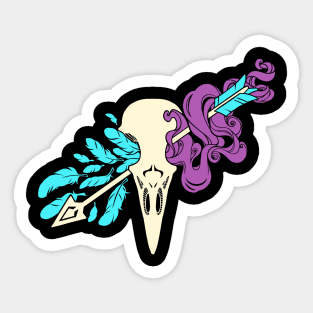 smoke and feathers 2 Sticker